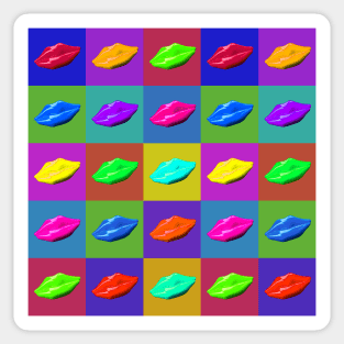 Lips in Pop Art style Sticker